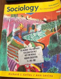 Image of Sociology an introduction